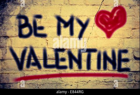 Konzept, handschriftlich mit Kreide - Farbbild Stockfoto