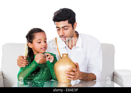 Südwärts Inder sparen Piggy Bank Stockfoto