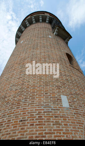 Backsteinturm in Burano Insel, Venedig, Italien Stockfoto