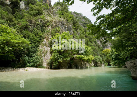 im Fluss Acheron in Epirus in Griechenland Stockfoto