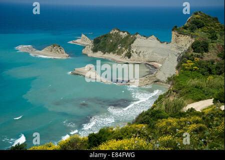 Kap Drastis im Nordwesten auf der Insel Korfu in Griechenland Stockfoto