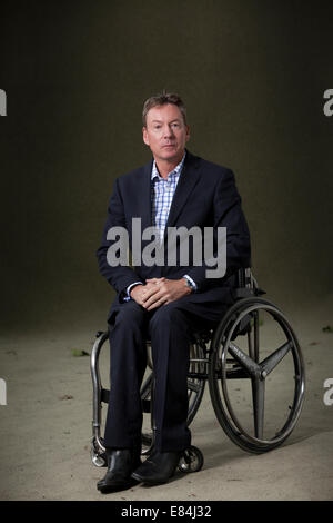 Frank Gardner, Journalist und Autor, auf dem Edinburgh International Book Festival 2014. Edinburgh, Schottland. 16. August 2014 Stockfoto