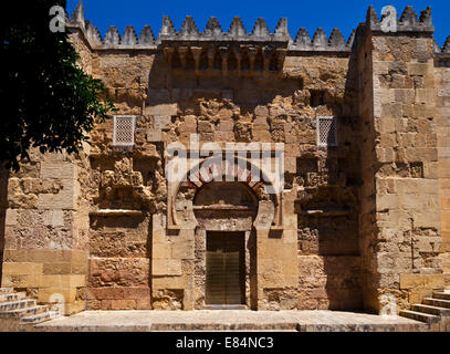 Eingang zur Mezquita Moschee aus dem 10. Jahrhundert, Cordoba City, Provinz Córdoba, Andalusien, Spanien Stockfoto