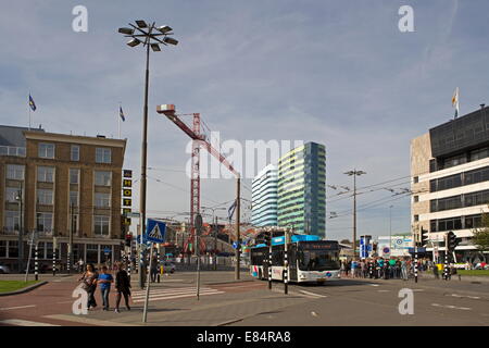 Arnhem, Niederlande - 28. September 2014: Neue Stasionsstraat Arnheim Stockfoto