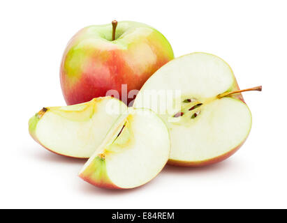 Äpfel, isoliert Stockfoto