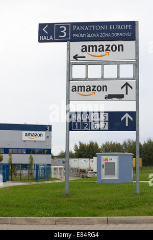 Amazon-Lager in Dobroviz, Tschechische republic,Amazon.com,Bohemia,CR,Dobrovíz,business Stockfoto