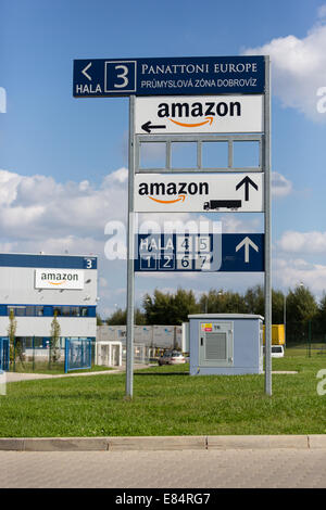 Amazon-Lager in Dobroviz, Tschechische republic,Amazon.com,Bohemia,CR,Dobrovíz,business Stockfoto