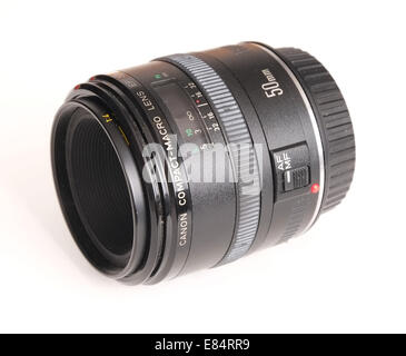 Das Canon 50mm kompaktes Makro-Objektiv, bietet erstaunliche Schärfe und Klarheit in einem kleinen Paket. 27. August 2014 Stockfoto