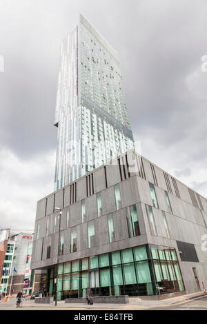 Beetham Tower unter Einbeziehung der Hilton Manchester Deansgate Hotel, Deansgate, Manchester, England, UK Stockfoto