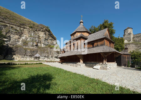 Heilig-Kreuz-Kirche in Kamyanets Podilsky Stockfoto