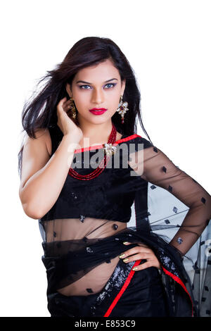 indische glamouröse Damen pose Stockfoto