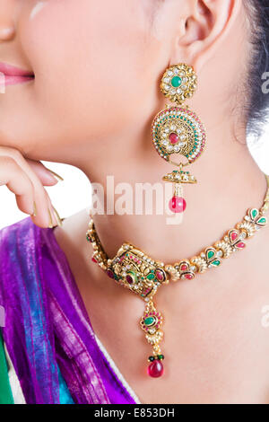 Glamour Damen entwerfen Indianerschmuck Stockfoto