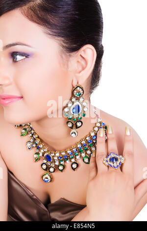 Glamour Damen entwerfen Indianerschmuck Stockfoto