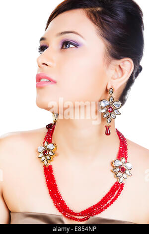 Glamour Damen entwerfen Indianerschmuck Stockfoto