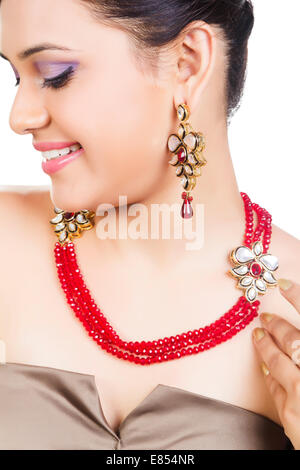 Glamour Damen entwerfen Indianerschmuck Stockfoto