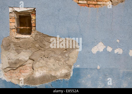 Die Farben der Wände der Burano, Venedig, Italien Stockfoto