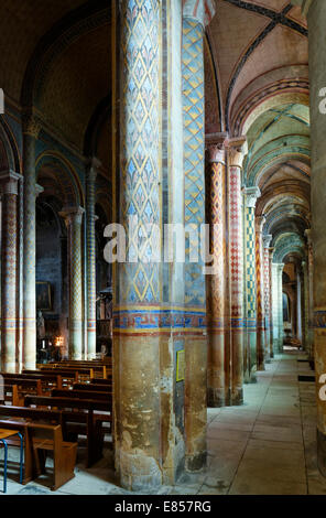 Kirche Notre-Dame la Grande, eine romanische Kirche, Poitiers, Departement Vienne, Region Poitou-Charentes, Frankreich Stockfoto