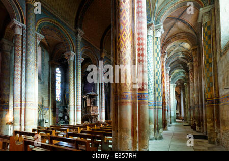 Kirche Notre-Dame la Grande, eine romanische Kirche, Poitiers, Departement Vienne, Region Poitou-Charentes, Frankreich Stockfoto