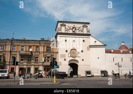 Tor der Morgenröte, Aušros Vartai, Vilnius, Litauen, Baltikum Stockfoto