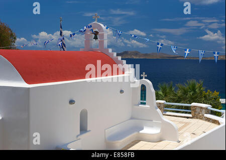 Kapelle in Agios Ioannis, Mykonos, Kykladen, Griechenland Stockfoto