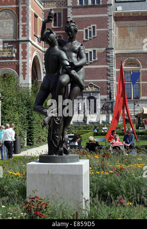 Adriaen de Vries Bronze Statue Merkur und Psyche copy.1556-1626 Stockfoto