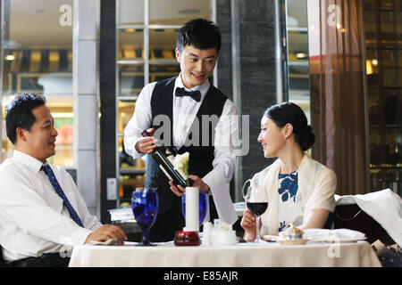 Geschäftsleute im restaurant Stockfoto