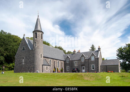 Kirche der Muttergottes der immerwährenden Hilfe und St Kümmel bei Morar, Scotland, UK Stockfoto