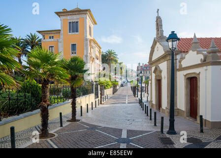 Cascais, Lissabons Küste, Straße In der Altstadt Stockfoto