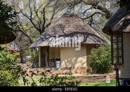 Unterkunft in Skukuza Camp im Krüger-Nationalpark Stockfoto