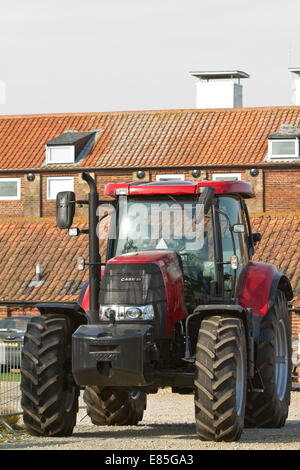 Neue Case Traktor auf Snape Maltings in Suffolk Stockfoto