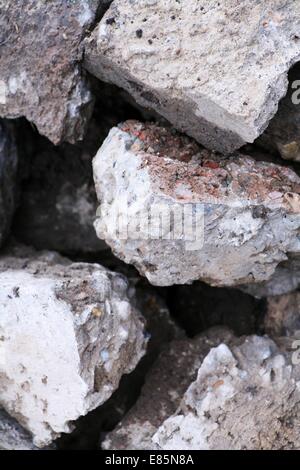 konkreten Hintergrund abgerissen Stockfoto