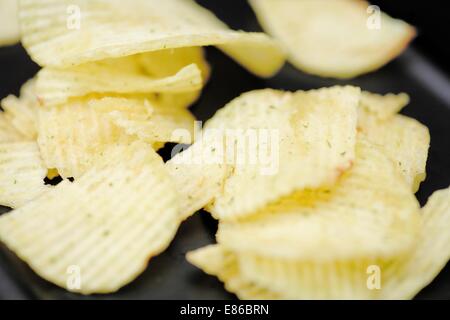Leckere Pommes frites Closeup auf dem Schwarzmarkt Stockfoto