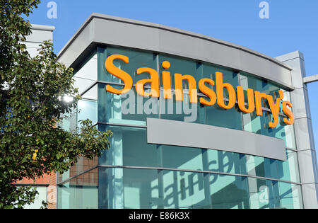 Sainsbury Supermarkt Supermarkt in Northfield, Birmingham, West Midlands. Stockfoto