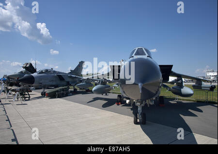 Schönefeld, Deutschland, Euro Fighter Typhoon der Bundeswehr auf der ILA 2014 Stockfoto