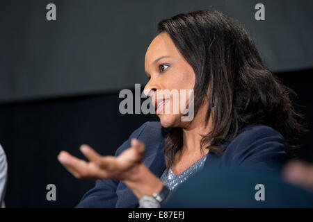 Journalist Nia-Malika Henderson, nationale politische Reporter für die Washington Post spricht auf TribFest in Austin, Texas Stockfoto