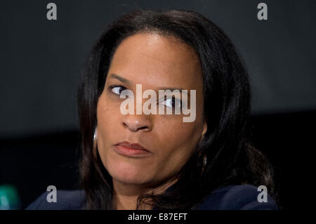 Journalist Nia-Malika Henderson, nationale politische Reporter für die Washington Post spricht auf TribFest in Austin, Texas Stockfoto