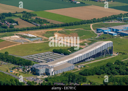 Luftbild, Skihalle Neuss-Skihalle-Zentrum, Neuss, Nordrhein-Westfalen, Deutschland Stockfoto