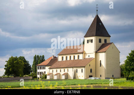 St. Georgskirche, Oberzell, Reichenau, UNESCO Weltkulturerbe, Baden-Württemberg, Deutschland Stockfoto