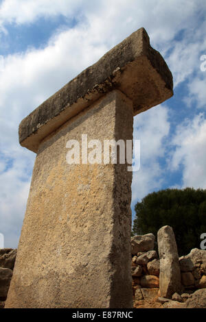 Taula de Torralba d ' en Salort prähistorische Stätte, Menorca, Balearen, Spanien Stockfoto
