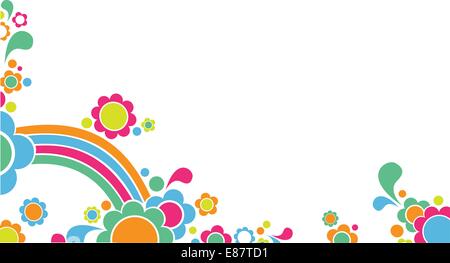 Vektor-Illustration von Retro-Childrens-Hintergrund Stock Vektor
