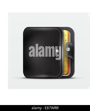 Brieftasche | Veranstalter-mobile app-Symbol Stock Vektor