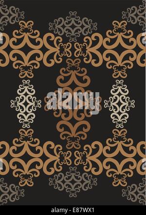 Vektor-Illustration von abstrakten Wirbel Hintergrund in den dunklen Farben. Stock Vektor