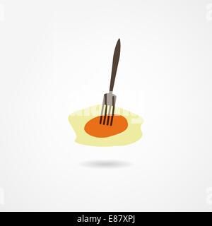 Rührei-Symbol Stock Vektor