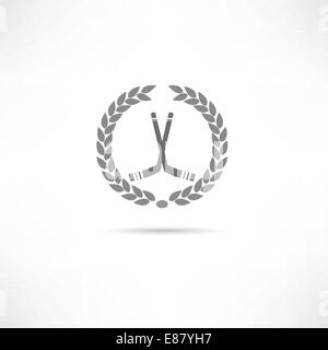 Eishockey-Symbol Stock Vektor