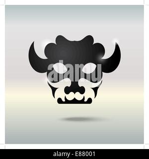 Tattoo Schädel eines Stiers. Stock Vektor