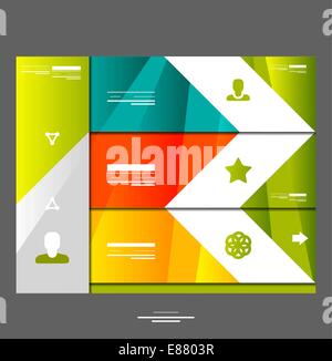 Infografik-Banner-Design-Elemente Stock Vektor