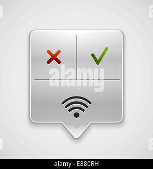 WiFi Verbindung Karte locator Stock Vektor