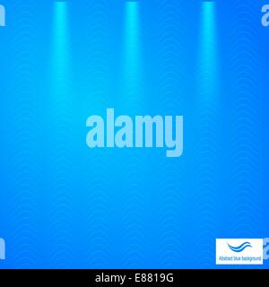 Abstrakter blauer Hintergrund mit Gitter Stock Vektor
