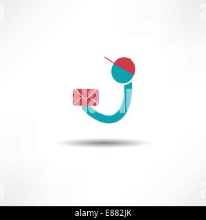 Kurier-Symbol Stock Vektor