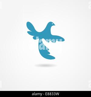 Vogel-Symbol Stock Vektor